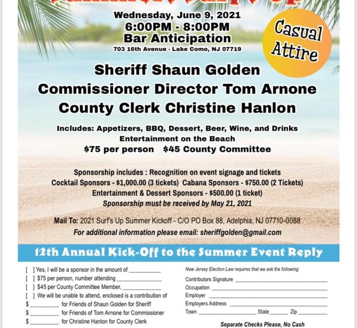 Kick off your Summer Right by attending the 2021 Summers Surf’s Up Kick Off!