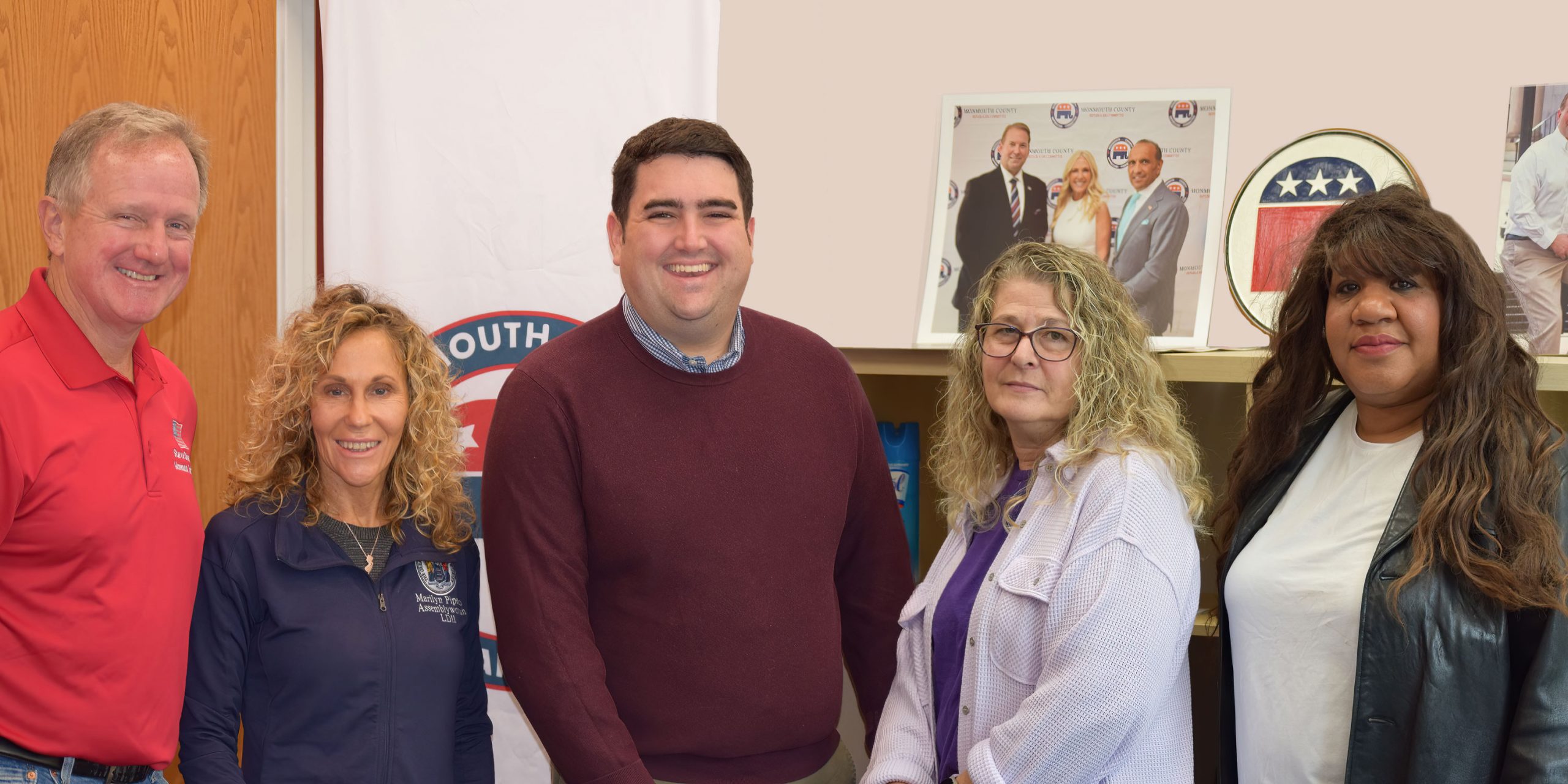 Mark Regan Jr, Maria Escalante, Jackie Severinsen with NJ State Senate Candidate Steve Dnistiran and Assemblywoman Marilyn Piperno